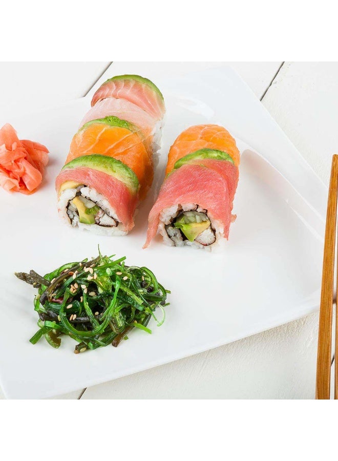 Restaurantware أطباق تقديم فوغّا 12 × 12 بوصة، 10 أطباق باستا مربعة - متميزة، قابلة للغسل في غسالة الصحون، أطباق تقديم بيضاء من الميلامين، لتقديم المقبلات أو الحلويات، لجميع المناسبات - Image 3