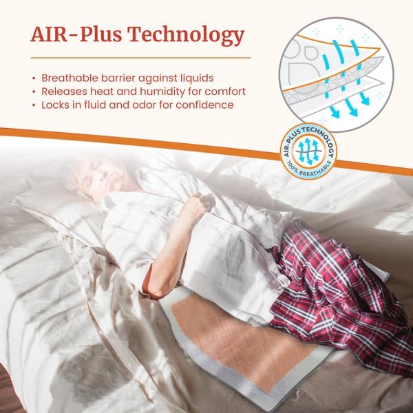 Tranquility AIRPlus Breathable Underpads 30x36 Incontinence Pads with Ultimate Air Circulation PowerSorb Design to Lockin Fluids Ideal for LowAirLoss Bed Systems 10ct Bag - Image 4