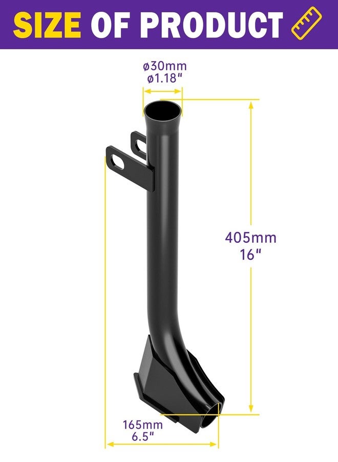 HOWBOW Pipe Layer Attachment Fits Hitch Mounted Ripper Shank Plow, Flexible Pipe Layer Fits Any 3-Point Ripper Hitch Lawn Subsoiler for ATV UTV Tractor, Updated Light Duty Max Dia 1.18" with 2pcs U-Bolts - Image 3