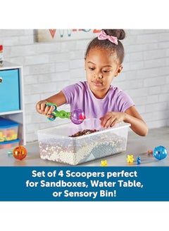Learning Resources Handy Scoopers, Fine Motor Toy, Assorted Colors, Set Of 4, Ages 3+  - Image 4