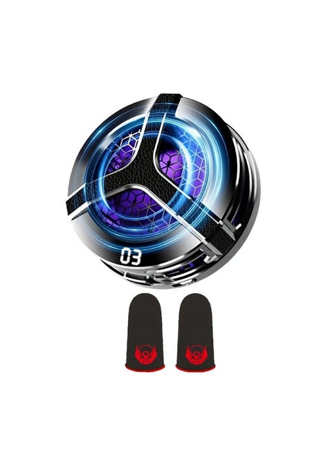 S9 Magnetic Suction Radiator for IOS Android Gaming Accessories Cool Heat Sink With Pair Of Finger Sleeve
