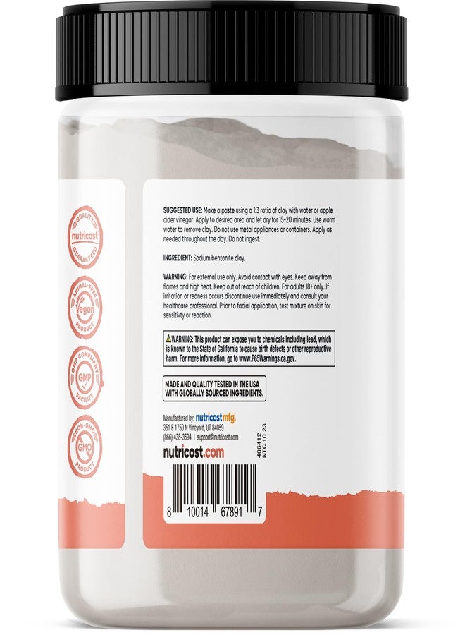 Nutricost Essentials Bentonite Clay (1 LB) - Rejuvenating Clay Mask - Image 4