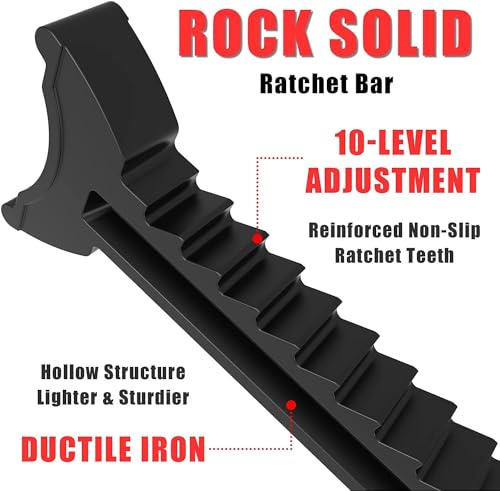 BIG RED AT42002R-3 Torin Jack Stands (1 Pair): Exceptional Use for Cars, Sedans, and Most Automobiles - 2 Ton (4,000 lb.) Capacity, Red - Image 4