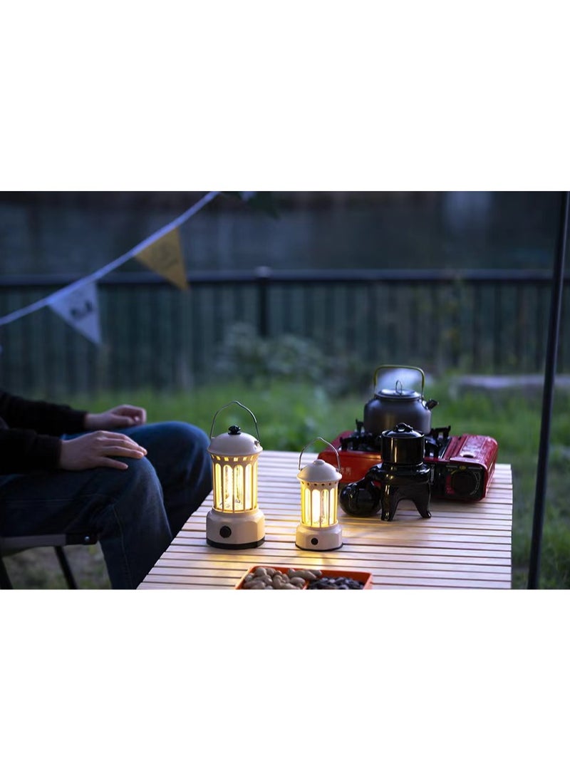 Generic Rechargeable LED lantern, sturdy IPX4 waterproof lantern, suitable for camping, hiking, fishing, emergency situations (USB includes cable)  - Image 3