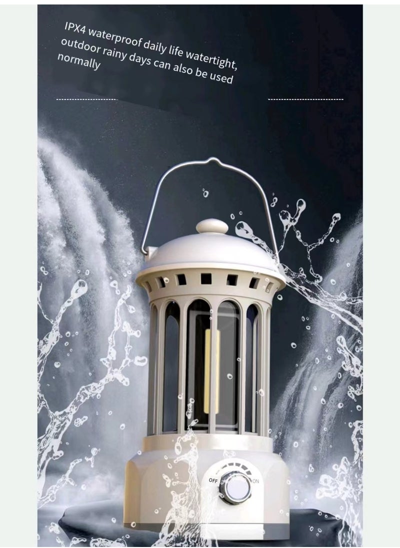 Generic Rechargeable LED lantern, sturdy IPX4 waterproof lantern, suitable for camping, hiking, fishing, emergency situations (USB includes cable)  - Image 5