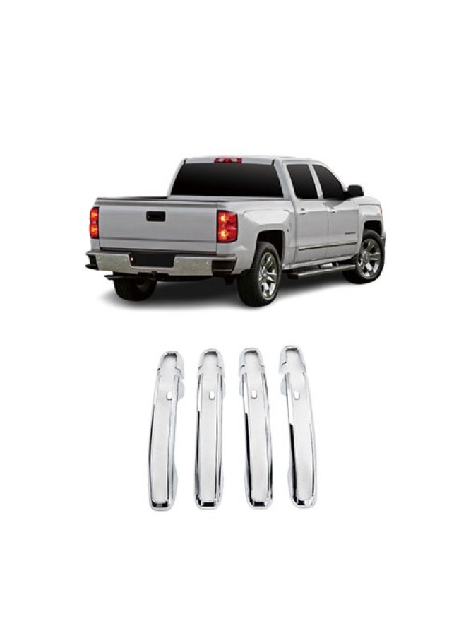 Chrome Door Handle Covers for GMC Yukon and Chevrolet Tahoe 2015–2020 Full Set Exterior Trim - Image 1