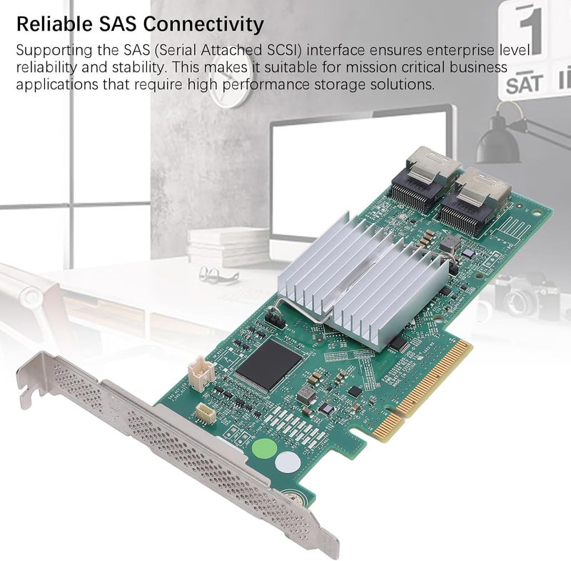 بطاقة تحكم مصفوفة SAS RAID بمنفذ PCIe X8 مرن، بطاقة مصفوفة H310 IR، اتصال موثوق 6 جيجابت/ثانية لأنظمة الخوادم - Image 4