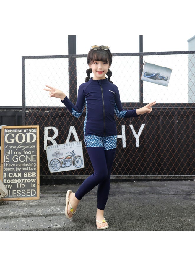 Direct Children's Diving Suit Split Long Sleeve Sun Protection High Waist Belly Covering Slimming Sports Snorkeling Surfing Seaside