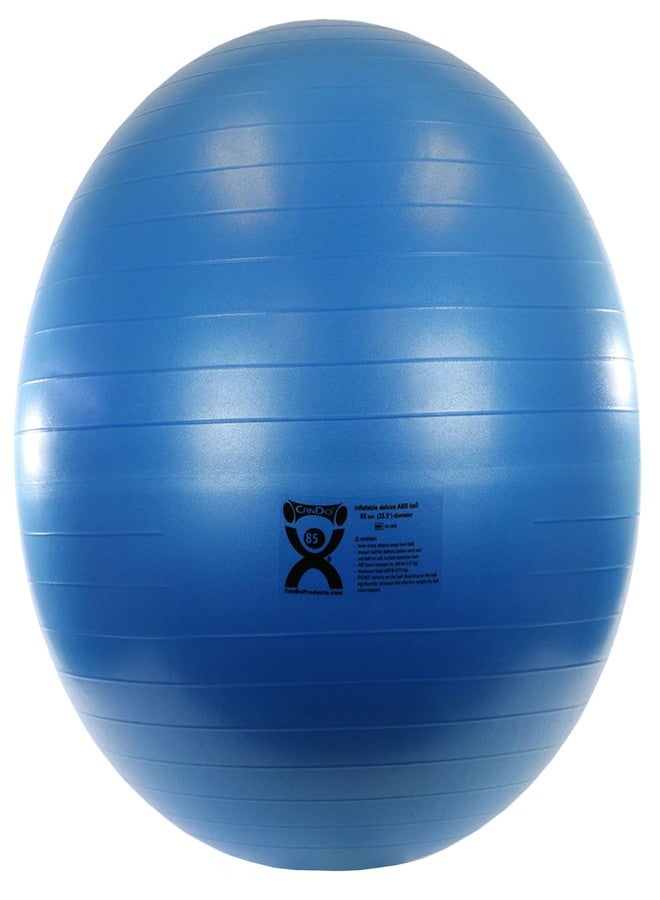 CanDo Inflatable Exercise Ball -Blue 33.5", Durable Extra Thick Non-Slip Stability Ball for Core Workouts, Yoga, Pilates, Active Seating, Physical Therapy, Pregnancy, Home Gym, Flexibility - Image 1