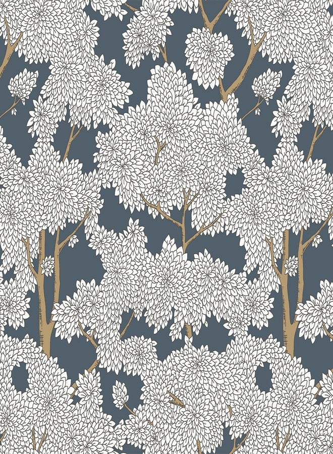JiffDiff Tree Wallpaper Peel and Stick Jungle Wall Paper Forest Mural Stick on Wallpaper Modern Waterproof Self Adhesive Contact Paper - Image 1