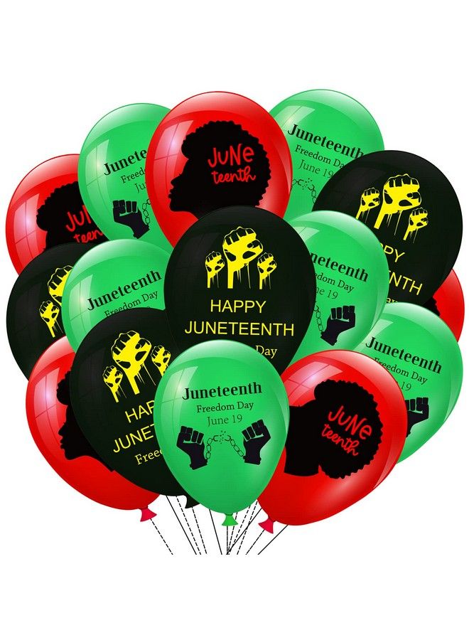 CupaPlay 36Pcs Happy Juneteenth Day Party Decorations Latex Balloons Freedom Day Patriotic Party Supplies Favors Wall Decor Balloon - Image 2