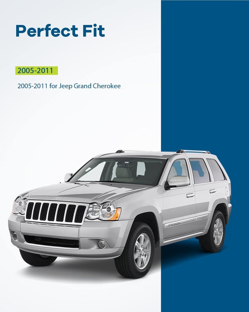 LUJUNTEC Interior Door Handles for 2005-2010 Jeep Grand Cherokee - 4pcs Beige Replacement Set - Image 2