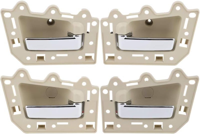 LUJUNTEC Interior Door Handles for 2005-2010 Jeep Grand Cherokee - 4pcs Beige Replacement Set - Image 1