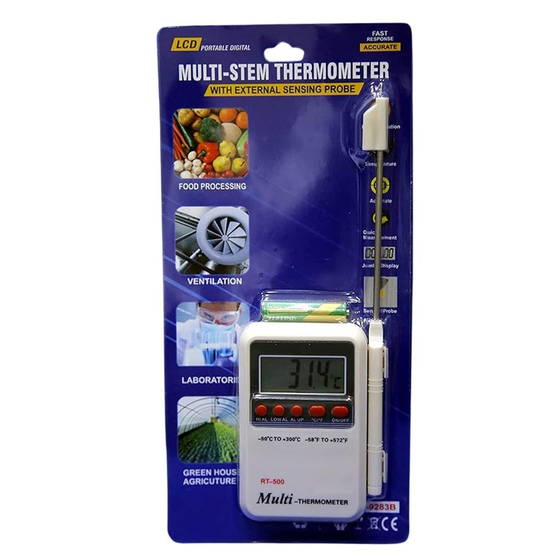 VCK Multipurpose Digital Multi Stem Thermometer with External Sensing Probe |Aquarium, Fridge, Machines - Image 3
