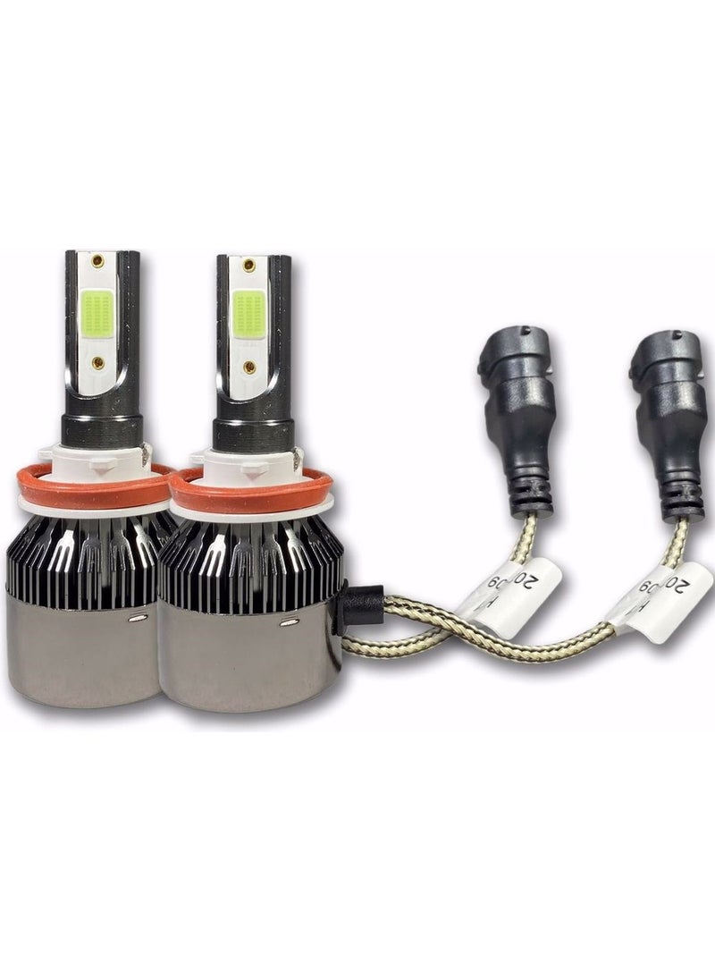 Erlight X مصباح ضباب LED أزرق جليدي متوافق مع هوندا سيفيك Vtec H11  - Image 3