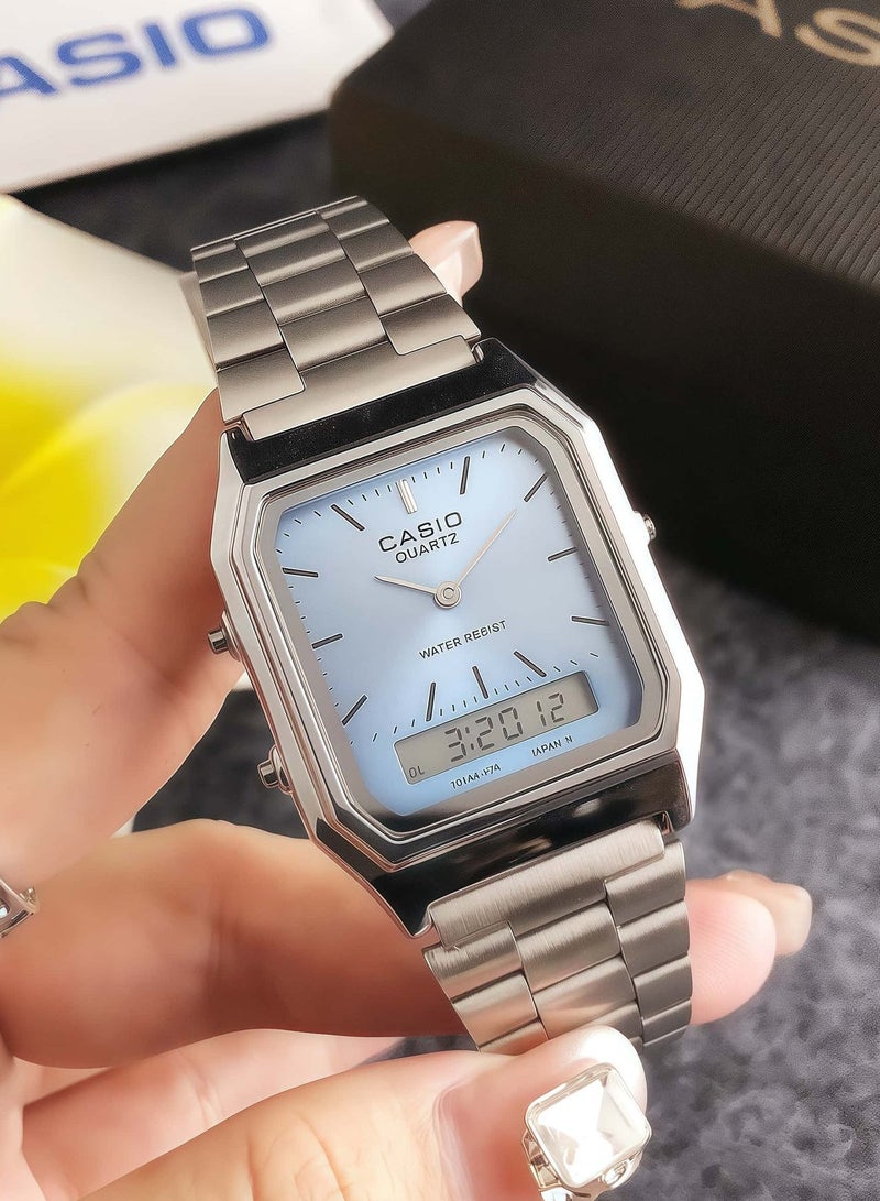 كازينو كلاسيك رجالي كوارتز مربع الفولاذ المقاوم للصدأ ووتش 31mm - Image 2