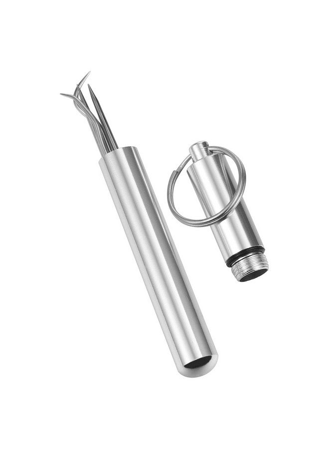 HEALLILY 1 Set/ 4pcs Portable Toothpick Set Stainless Steel Toothpick Flossing Tool Brand and New - Image 3