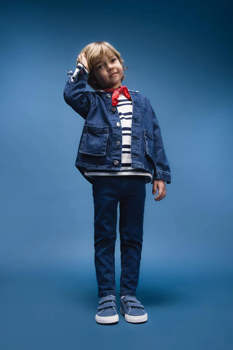 ديفاكتو Baby Boy Elastic Waist Straight Leg Jeans