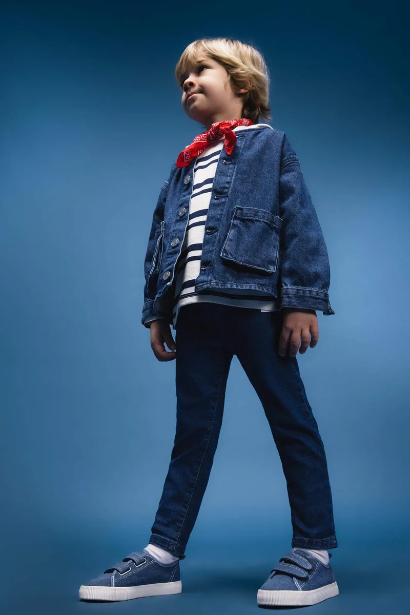 ديفاكتو Baby Boy Elastic Waist Straight Leg Jeans