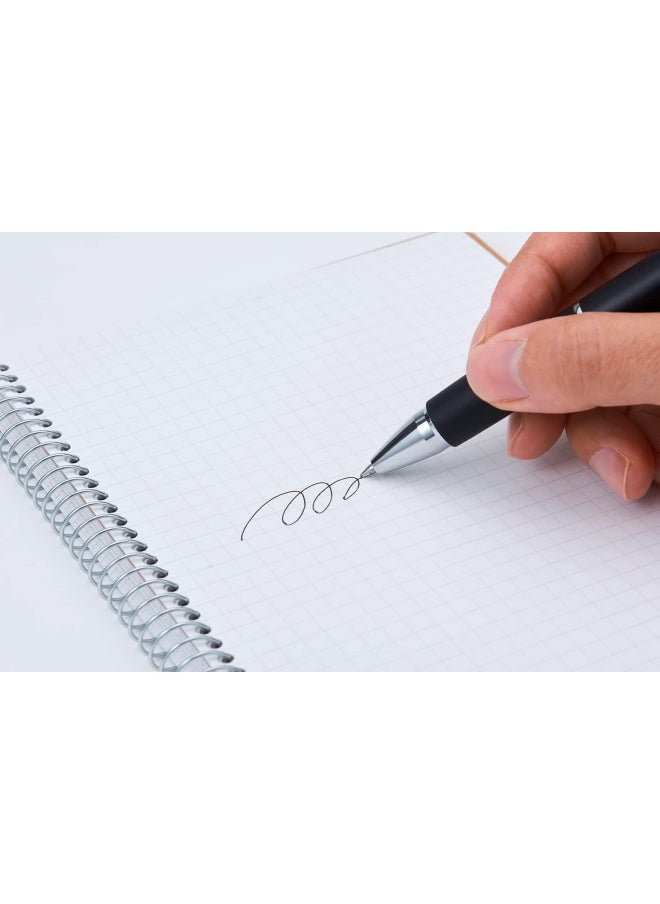 Premify - Spiral Squared Notebook 2 Pieces Set 5Mm Grid Inner (A4), 100 Sheets | Graph Writing Pad 80Gsm Paper, Maths Notebook, Suitable For Students And School Supplies. - Image 1