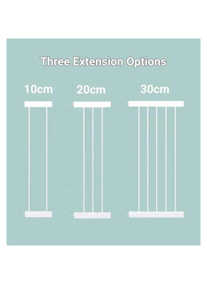 Gonice Auto Close Safety Baby Gate, Extra Wide Child Gate with 20 cm Extension Kit Maximum Suitable For 104 cm, Baby Gates for Stairs & Doorways, Easy Install (Safety Railing + 20cm Extension Kit)  - Image 5