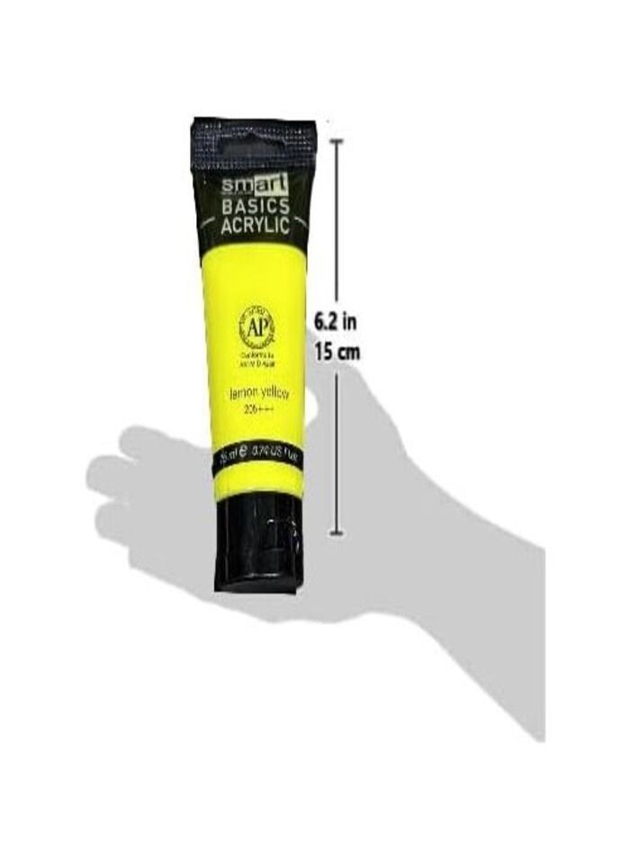 Smart Acrylic 75ml Tube - Lemon Yellow ( Basic Color) 205+++ - Image 2