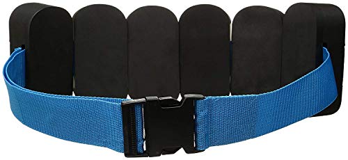 TYR Aquatic Foam Floatation Belt for Water Aerobics and Pool Exercise, 27 - 52", Black / Blue - Image 4