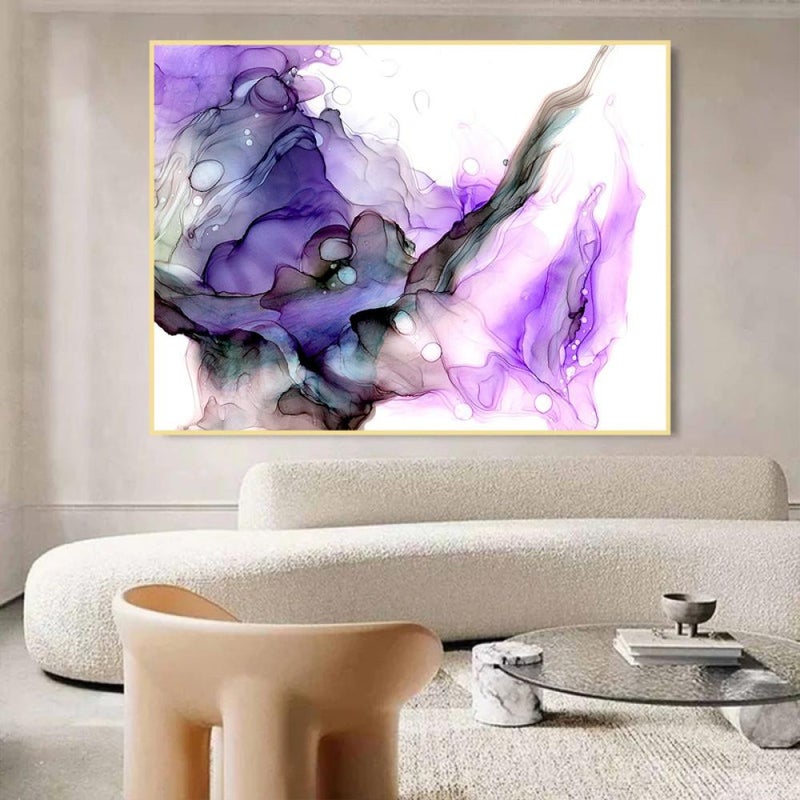 Marktna One abstract art canvas print with a hollow frame, measuring (60×40) - Image 3