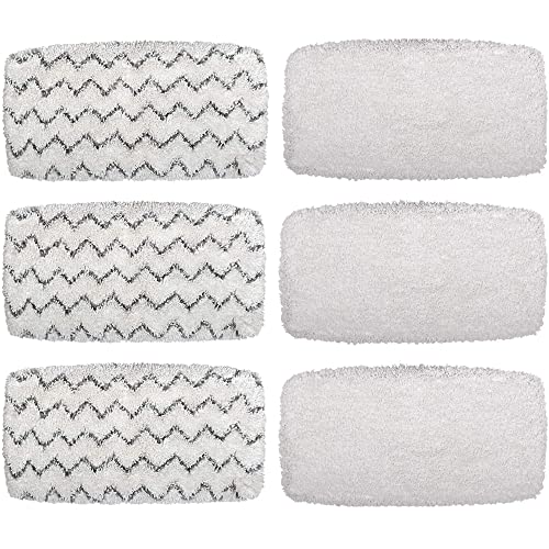 F Flammi Flammi Steam Mop Pads for Bissell PowerFresh Vac & Steam Series - 6 Pack, Compatible with 2747A, 1132, 1543, 1632, 1652 Models, Hard Floor Mop - Image 1