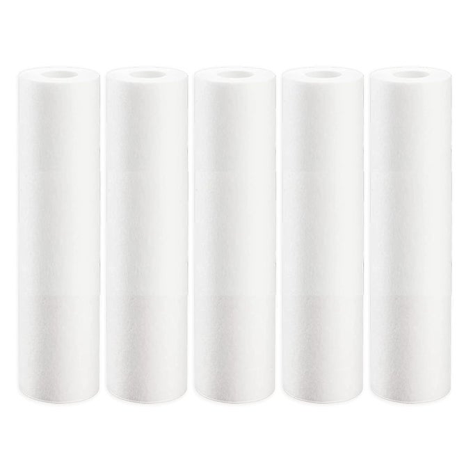 CLASSIC SPUN FILTERS FOR WATER PURIFIERS 100 POLYPROPYLENE DURABLE LONG LASTING QTY 5 SIZE 10 INCH SUITABLE FOR ALL RO WATER PURIFIERS