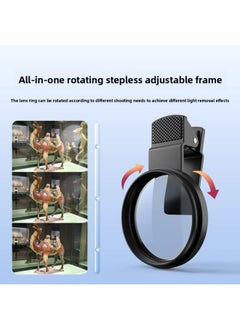 General For Xiaomi For Apple For Huawei Mobile Photography Filter 52 67mmCPL Polarizer HD Eliminate Glass Reflective-Color:52mm Polarizer + Mobile Phone Clip + Storage Bag + Lens Cleaning Cloth  - Image 5