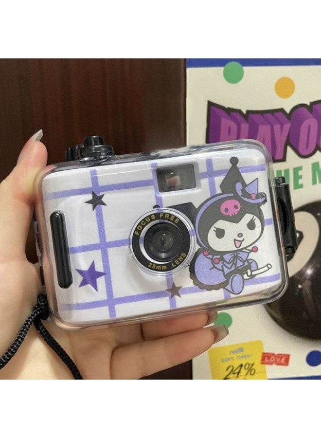 Generic Hello Kitty Film Camera Birthday Fool Camera Hot Girl Retro Kt Cat Cute Don't Send Film-Body Color:Kulomi-(Limited Time Buying) Camera Case Video Tutorial - Image 1