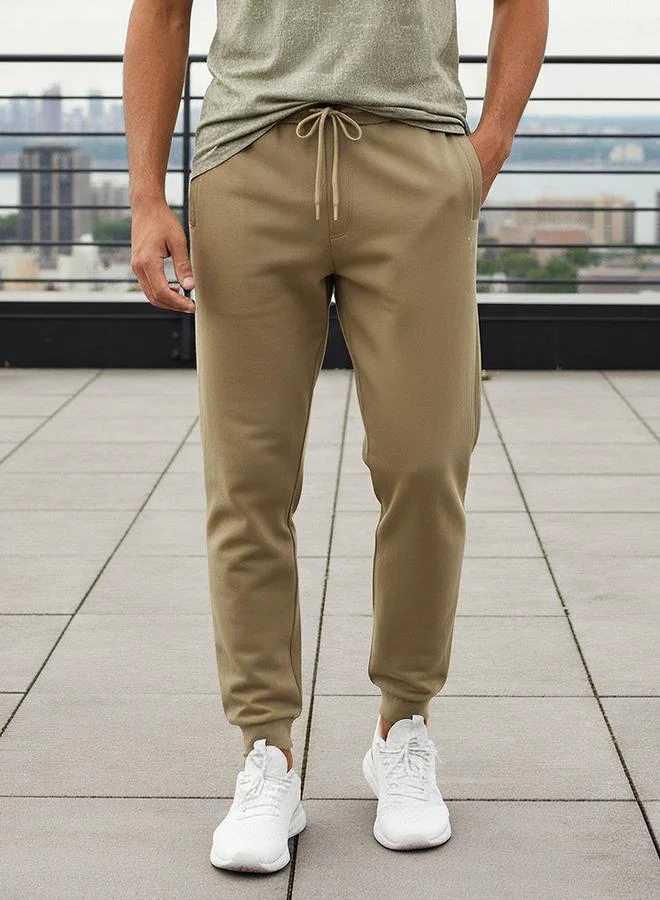 Splash Active Men Regular Fit Joggers with Drawstring Waist