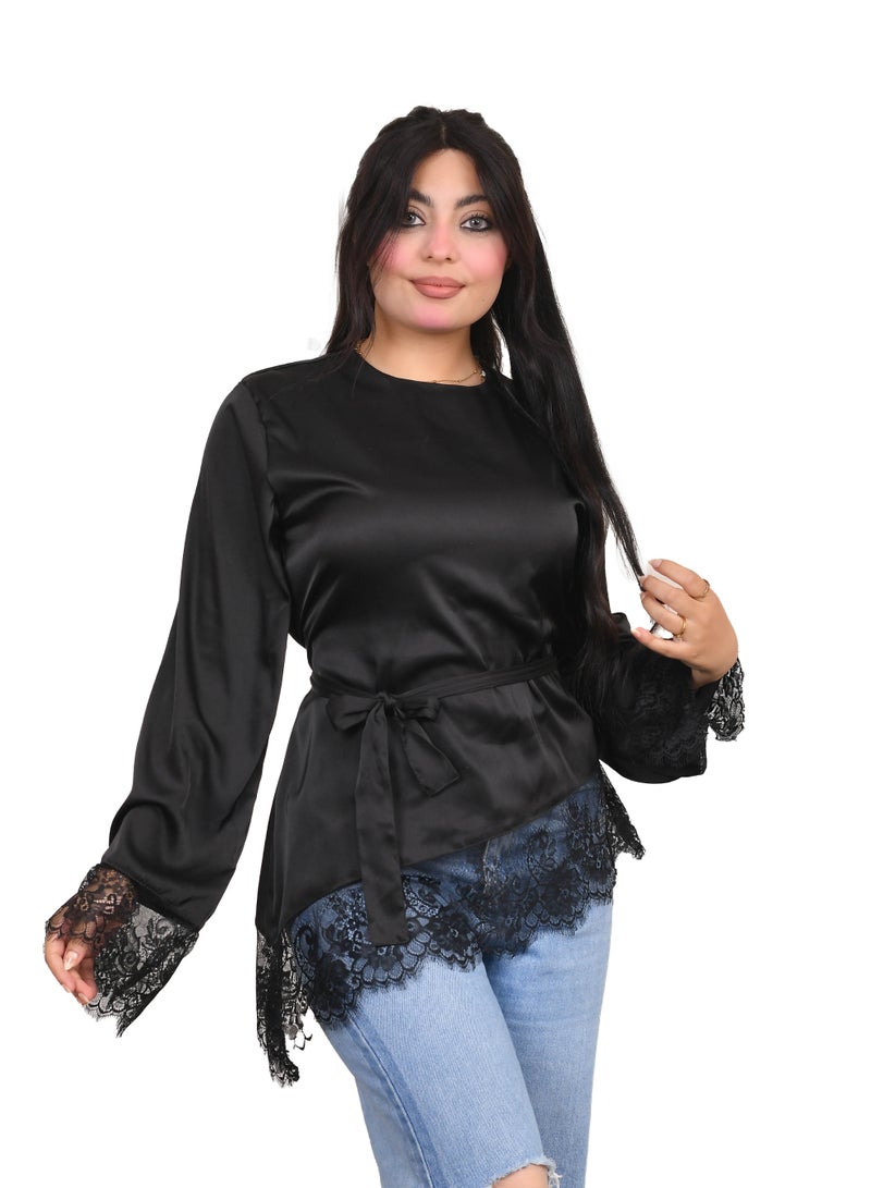 بلوزه دانتيل ستان - Image 1