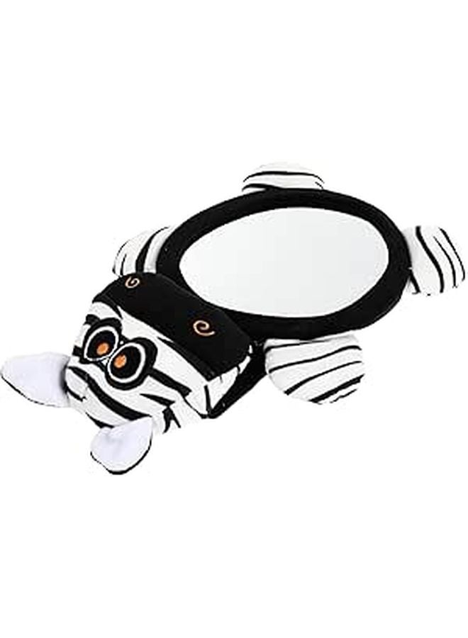 Black And White Zebra Backseat Observation Mirror For Car Safety Rearview - Image 1