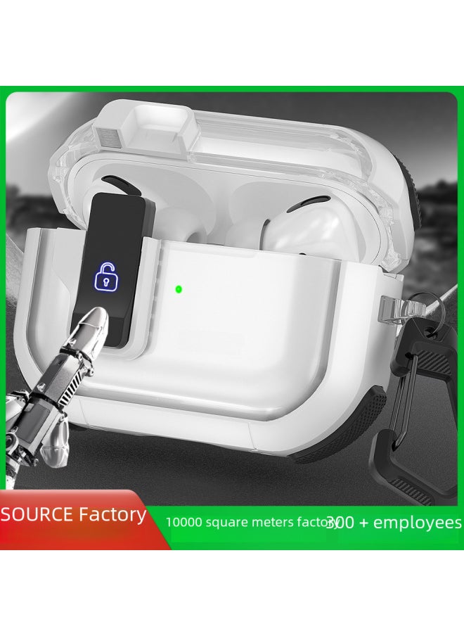 Generic - Transparent Ins Style Second Generation Bluetooth Airpods Case Pro Protective Cover Digital Computer Accessories-Color:Pink-Applicable Model:Airpods Pro2 Generation - Image 1