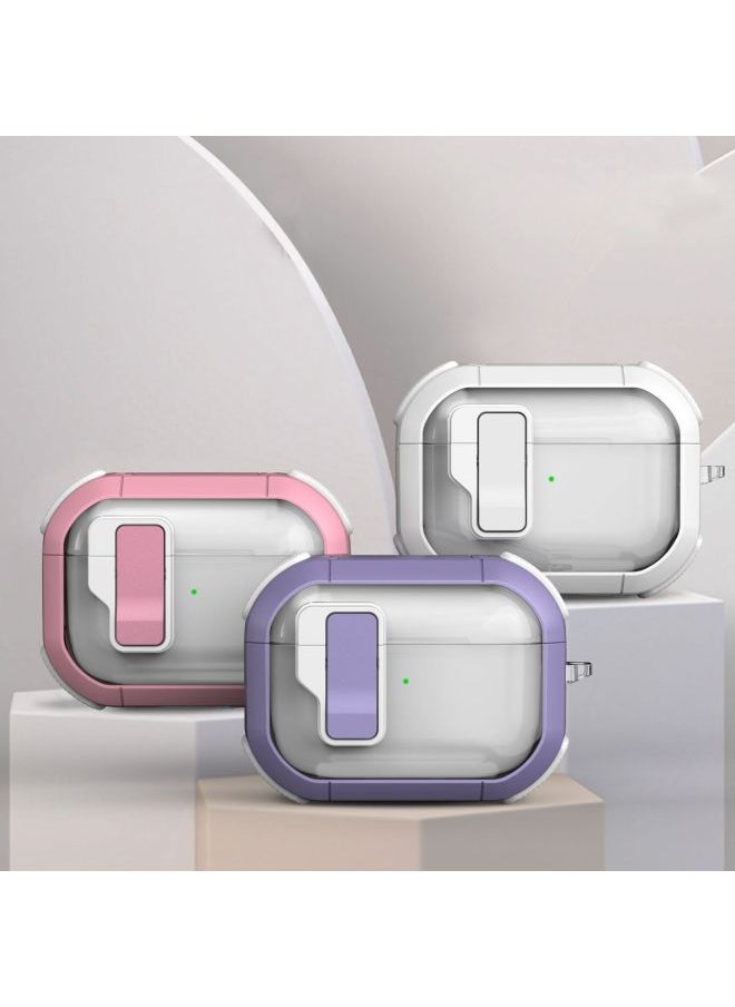 Generic - Transparent Ins Style Second Generation Bluetooth Airpods Case Pro Protective Cover Digital Computer Accessories-Color:Pink-Applicable Model:Airpods Pro2 Generation - Image 1