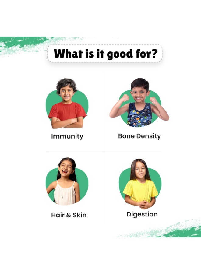 Little Joys Multivitamin Gummies | 2-6 Years | 60 Gummies | With 12 Vitamins & Minerals | Improves Immunity, Bone health & Antibody Production | No Added Sugar | Strawberry Flavour - Image 4