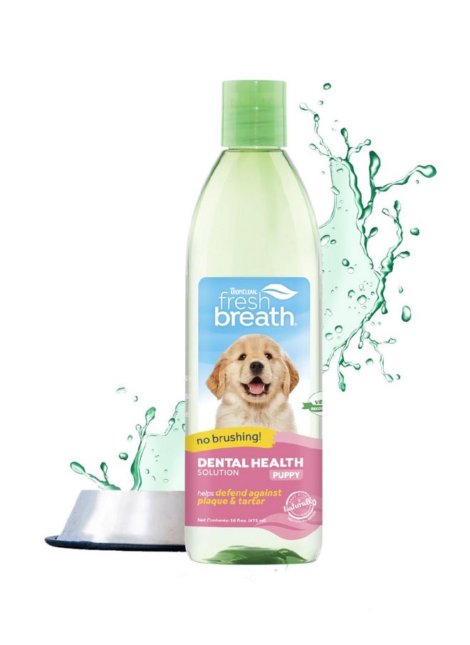 TropiClean - Fresh Breath For Puppy Breath | Breath Freshener | Puppy Dental Care Made Easy | Puppy Mouthwash | Made In The Usa | 16 Oz. - Image 1
