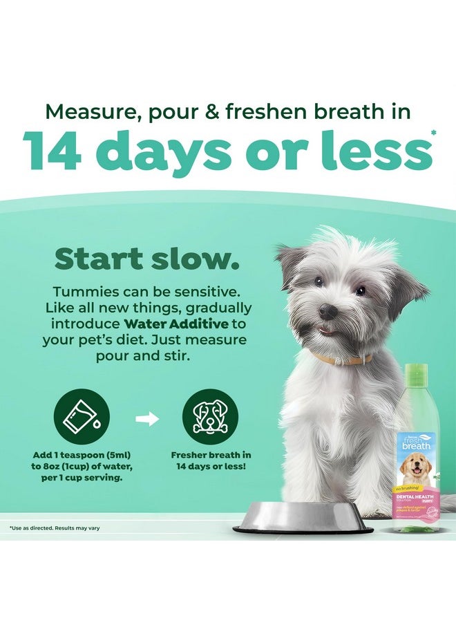 TropiClean - Fresh Breath For Puppy Breath | Breath Freshener | Puppy Dental Care Made Easy | Puppy Mouthwash | Made In The Usa | 16 Oz. - Image 1
