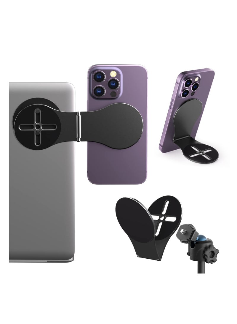 SYOSI, Magnetic Phone Holder for Laptop, Adjustable Cell Phone Stand Designed for Magsafe, Computer Monitor Side Mount Clip for iPhone, for Home Work Office - Image 1