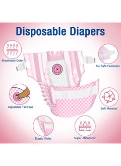 Pet Soft Doggie Diapers Female - Disposable Dog Diapers for Girl Puppies Cats Diapers with Adjustable Tail Hole Cute Pink 36pcs (M, Pink) - pzsku/Z122DCCA5AA6CECCA6BD2Z/45/_/1738306608/e841b710-3c32-4368-a7a5-7662d4288a79