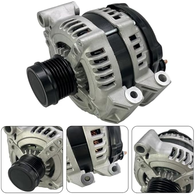 WHEELZEN Alternator With Drive Belt Tensioner & Idler Pulley & Belt Kit Fit for Chrysler 200 Town & Country Dodge Avenger Grand Caravan Journey Ram C/V V6 3.6L, Replace 4801624AD 68272108AA 68272108AB - Image 2