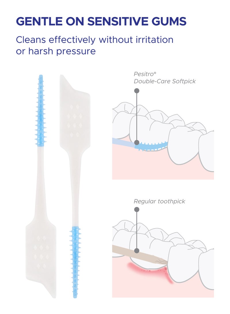PESITRO Double-Care Toothpick | Interdental Brush | Dual-Ended Design with Soft Rubber Microbrush and Precision Pick | Ergonomic Non-Slip Handle | Latex-Free, Reusable (Medium) - Image 5
