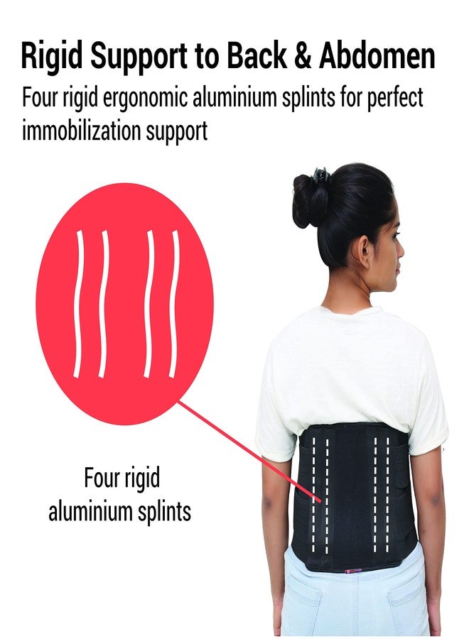 SandPuppy Backbrace Contoured - Back Belt For Back Pain ( Small ) | Back Pain Belt For Women | Back Pain Belt For Men | Lumbar Support Belt | Rigid Immobilization Back Support Belt | Suitable for Belly Size 26 - 32 Inches - Image 5