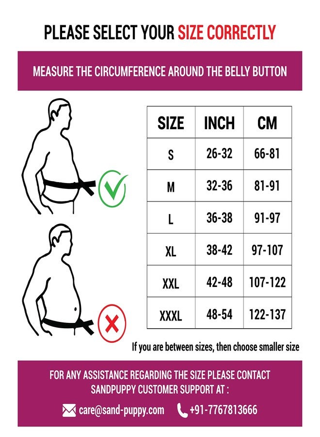 SandPuppy Backbrace Contoured - Back Belt For Back Pain ( Small ) | Back Pain Belt For Women | Back Pain Belt For Men | Lumbar Support Belt | Rigid Immobilization Back Support Belt | Suitable for Belly Size 26 - 32 Inches - Image 2