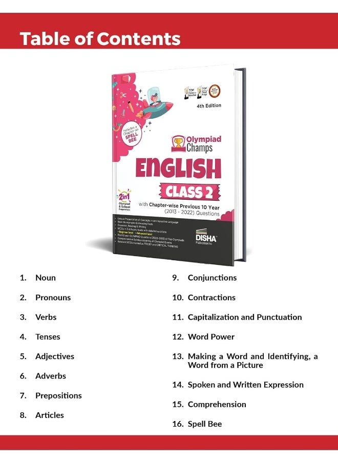 Class 2 Olympiad Champs Combo Science, Mathematics, English with Chapter-wise Previous 10 Year (2013 - 2022) Questions 4th Edition | Complete Prep Guide with Theory, PYQs, Past & Practice Exercise  - Image 5