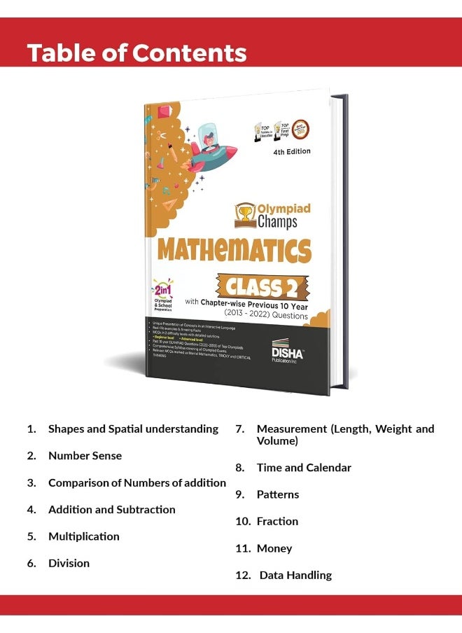 Class 2 Olympiad Champs Combo Science, Mathematics, English with Chapter-wise Previous 10 Year (2013 - 2022) Questions 4th Edition | Complete Prep Guide with Theory, PYQs, Past & Practice Exercise  - Image 4