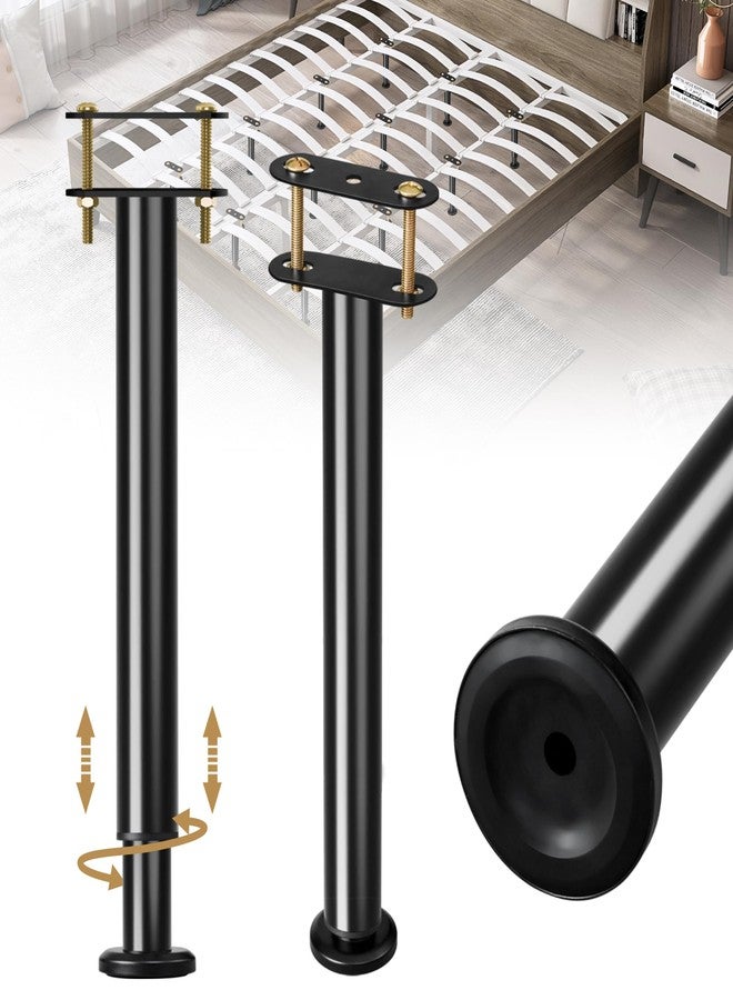 Laowu Adjustable Height Bed Support Legs 13.8-23.6 inch, Bed Frame Center Support Legs for Bed Frame/Bed Center Slat/Furniture, Heavy Duty Metal Bed Replacement Legs Bed Slats Support Legs, Upgraded Version - Image 1
