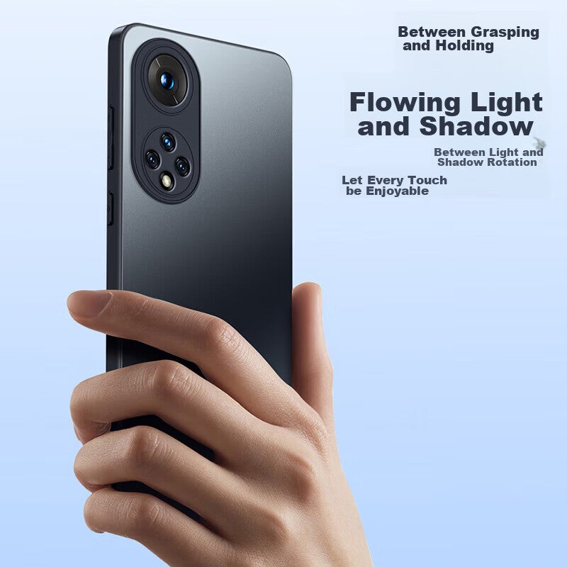 JD Jing Zao غطاء هاتف Mengxiangkejia [AG Frosted] لهونر 50، غطاء حماية هونر 50، حماية كاملة للعدسة، تصميم بسيط فائق النحافة من السيليكون الفاخر المضاد للصدمات للرجال والنساء، أسود جرافيت - Image 3